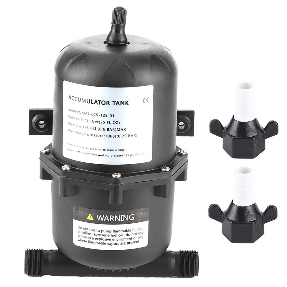 Serbatoio dell'acqua pressurizzato Serbatoio a pressione Controllo flusso pompa acqua 0,75 L 125PSI impermeabile per imbarcazioni marine