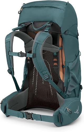 Miniatura 8 de Osprey Renn 50L Mochila de mochilero para mujer, azul cascadanaranja melón