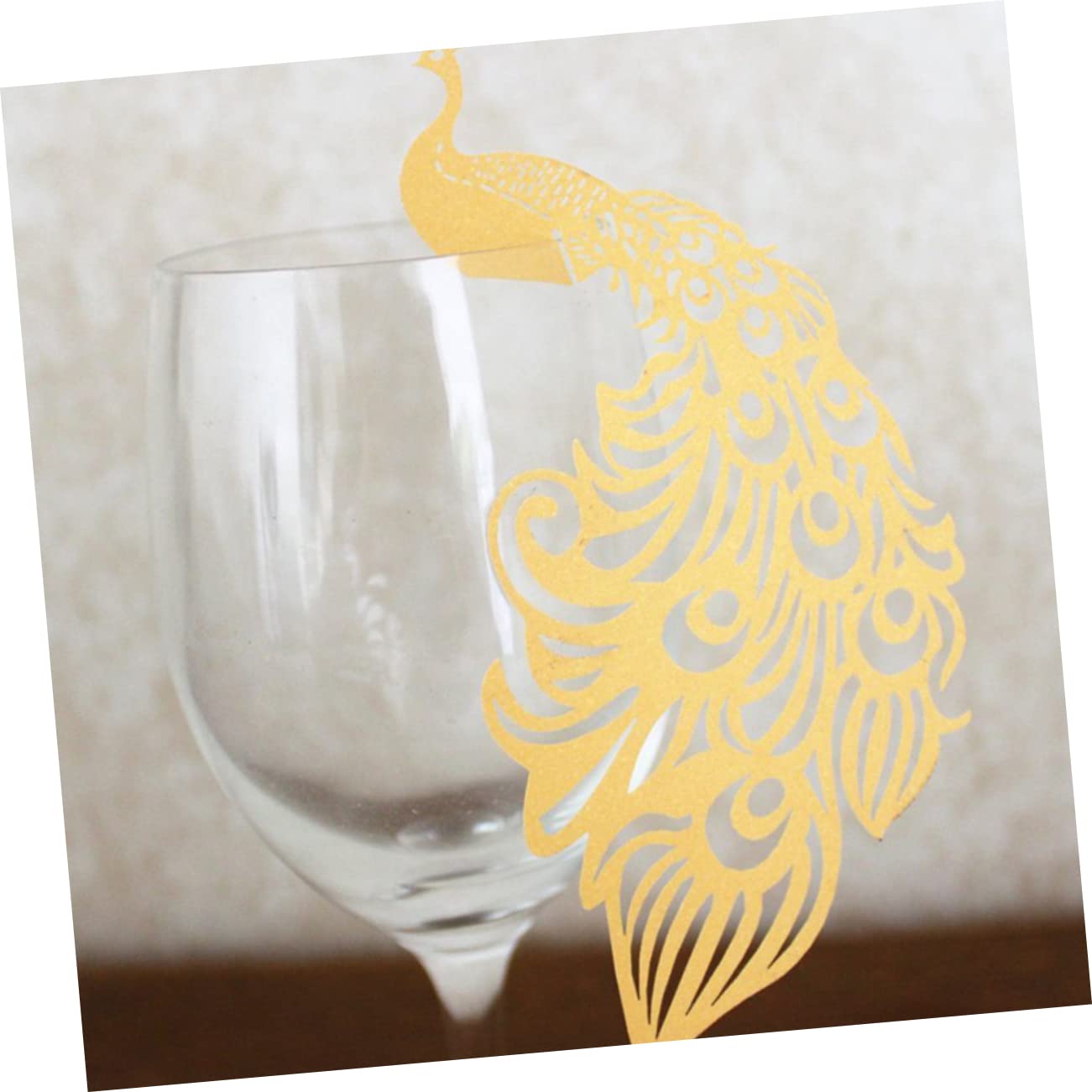 PRETYZOOM 300pièces De Placement Décoratives Design Pour Et Événements Et Doré Élégants Pour Verres à Et