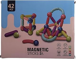 عصي مغناطيسية بلاستيكية، 42 قطعة - متعددة الالوان جينيريك AS-MS-2-119 - متعددة الالوان