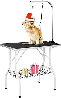 Yaheetech 36\" Adjustable Pet Dog Grooming Table with Storag