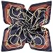 YOUR SMILE Polyester Scarf Women’s Fashion Pattern Large Square Satin Headscarf Headdress 35''x35'' (Style 508)