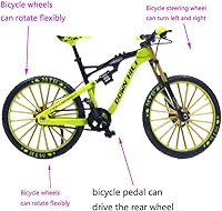 Vista 3 de Ailejia Miniadorno de bicicleta de carreras, vehículos de dedo de montaña, motocross, modelo de juguete, manualidades de decoración para el hogar