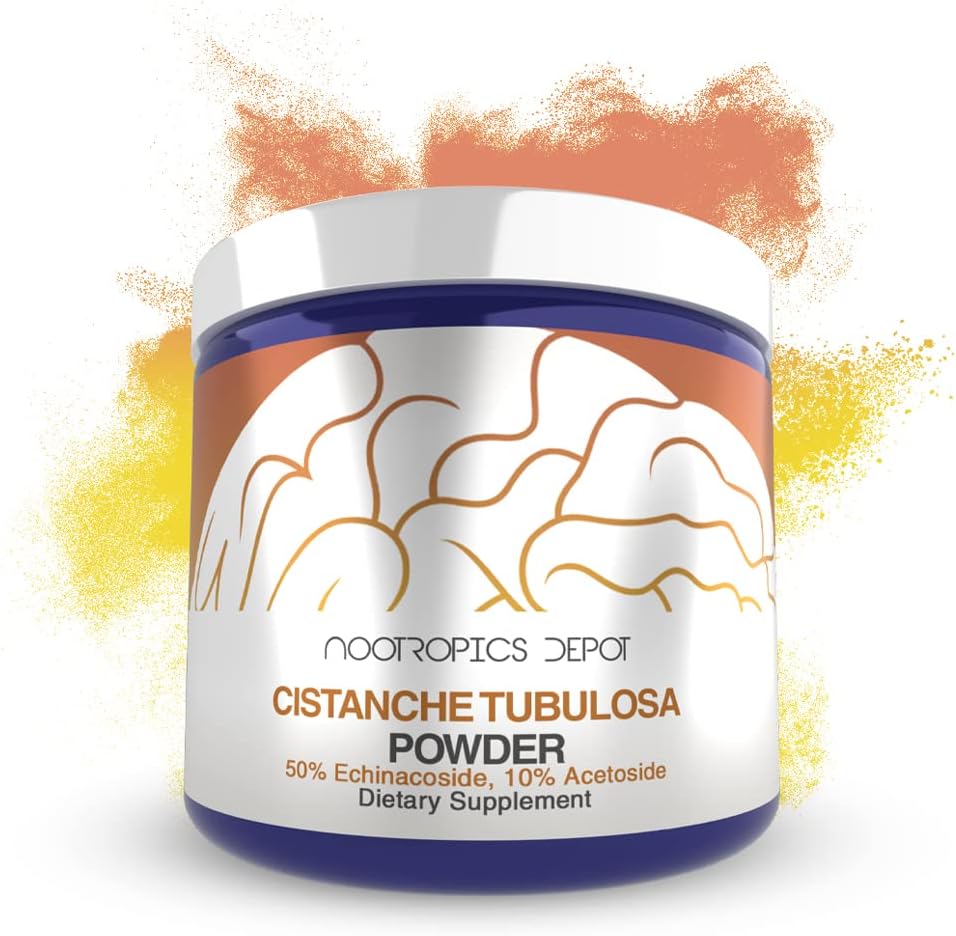 Nootropics Depot Cistanche tubulosa Powder | 30 Grams | Minimum 50% Echinacoside + 10% Acetoside (Verbascoside) | May Help Promote Physical Strength and Energy | May Help Promote Vitality