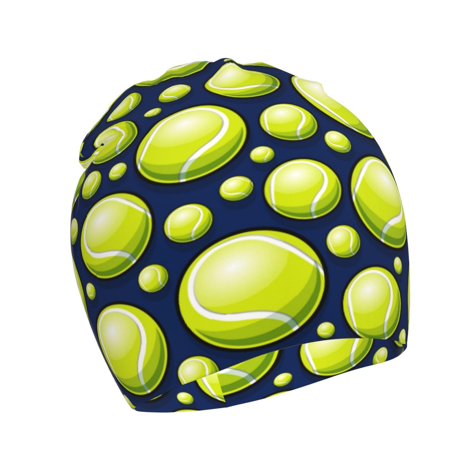 Rqzwdq Tennis Pattern Kids Beanie Hats Warm Knit Beanie Cap Skull Caps Gifts Decor for Boys Girls White