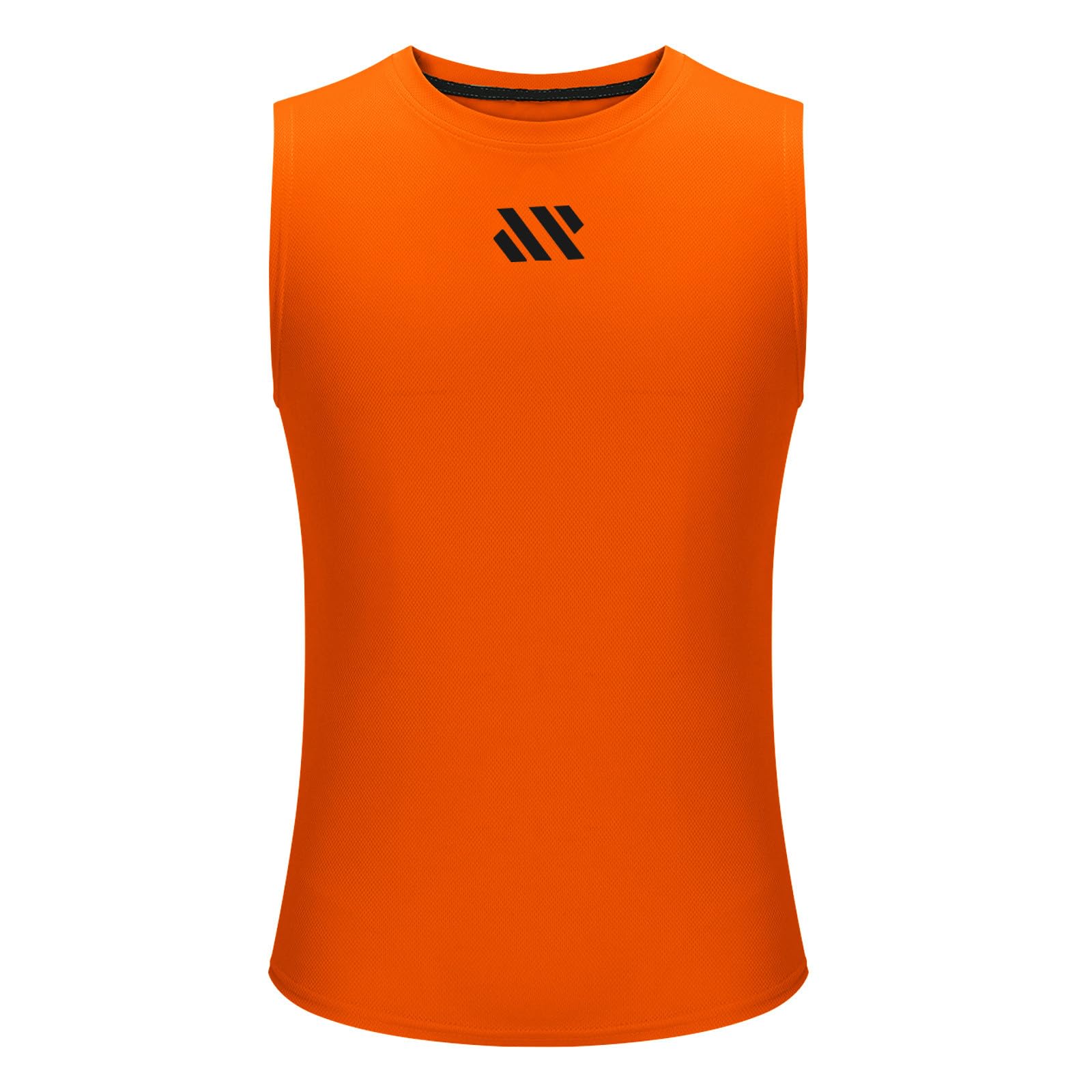 Lot de 3 Débardeur Homme Sport Maillot de Corps Col Rond Coton Respirant Fin Cut Tank Top