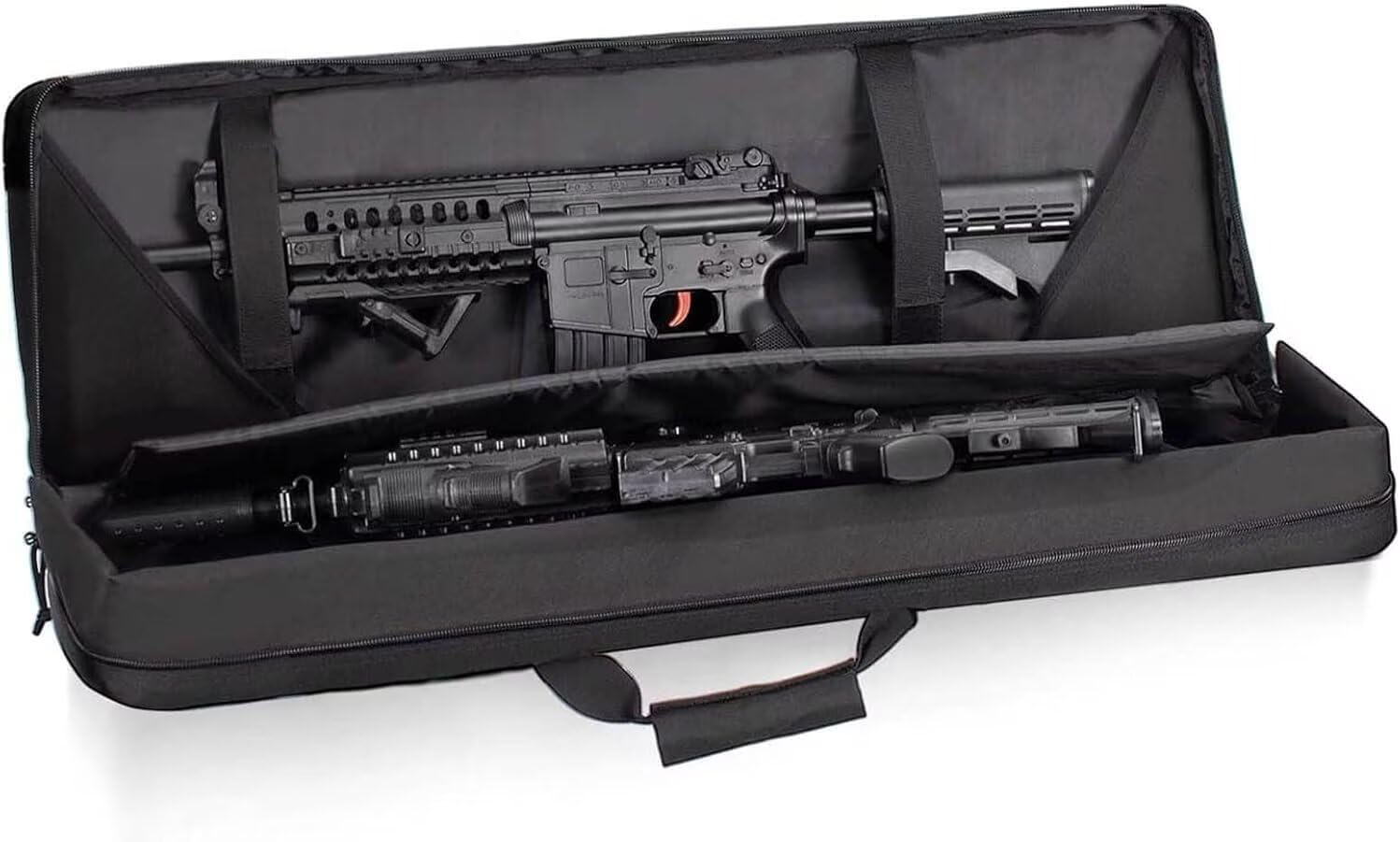 Générique Imperméable À l'eau Housse Carabine,Housse De Protection Carabine Transport avec Poignées Bandoulière,Sacoche Tactique,Carabine A Plomb pour Adultepour Chasse Militaire De Pêche Sac Dos