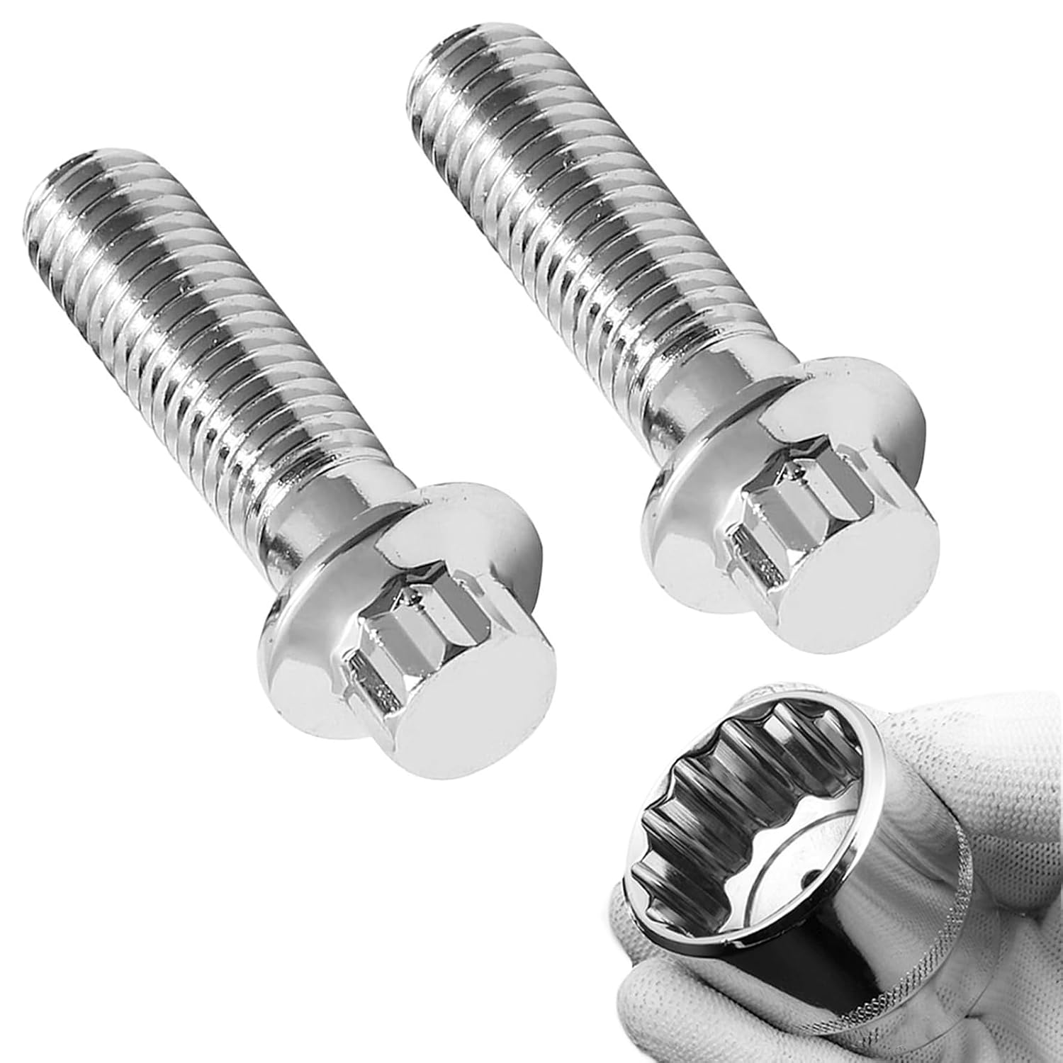 M10x1.5 Metric Front Brake Caliper Bolts for 2000-2024 Harley Sportster 883 1200XL 48 72, Softail Dyna Touring Road glide Road king Street Electra glide & All Models (Including Installation Tools) (2)