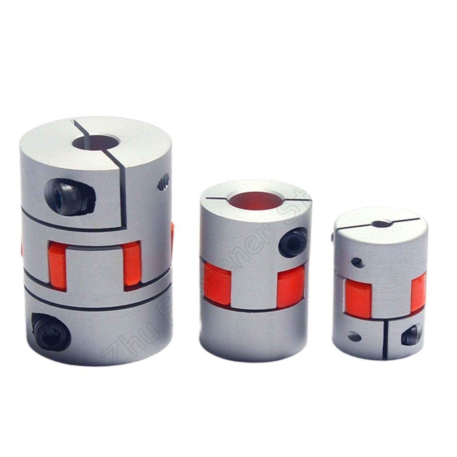Acoplador de eje de ciruela de aluminio D35L60 de seis mordazas, conector de motor, acoplamientos elásticos CNC, diámetro interior D35L60 de 6-19 mm(6x10)
