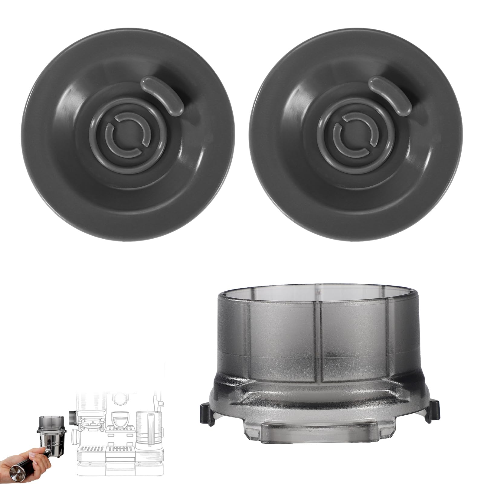 Amazon.com: Portafilter Funnel with 2pcs Cleaning Disc for Ninja