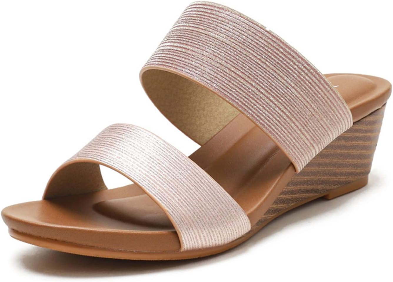 Amazon.co.jp: Summer Women's Wedge Sandal,PU Leather,Non-Slip,Lace-up  Platform Sandals for Women,Open Toe,Breathable,Fashion,Walking Shoes,Casual  (Color: Champagne,Size: 250) : Clothing, Shoes u0026 Jewelry