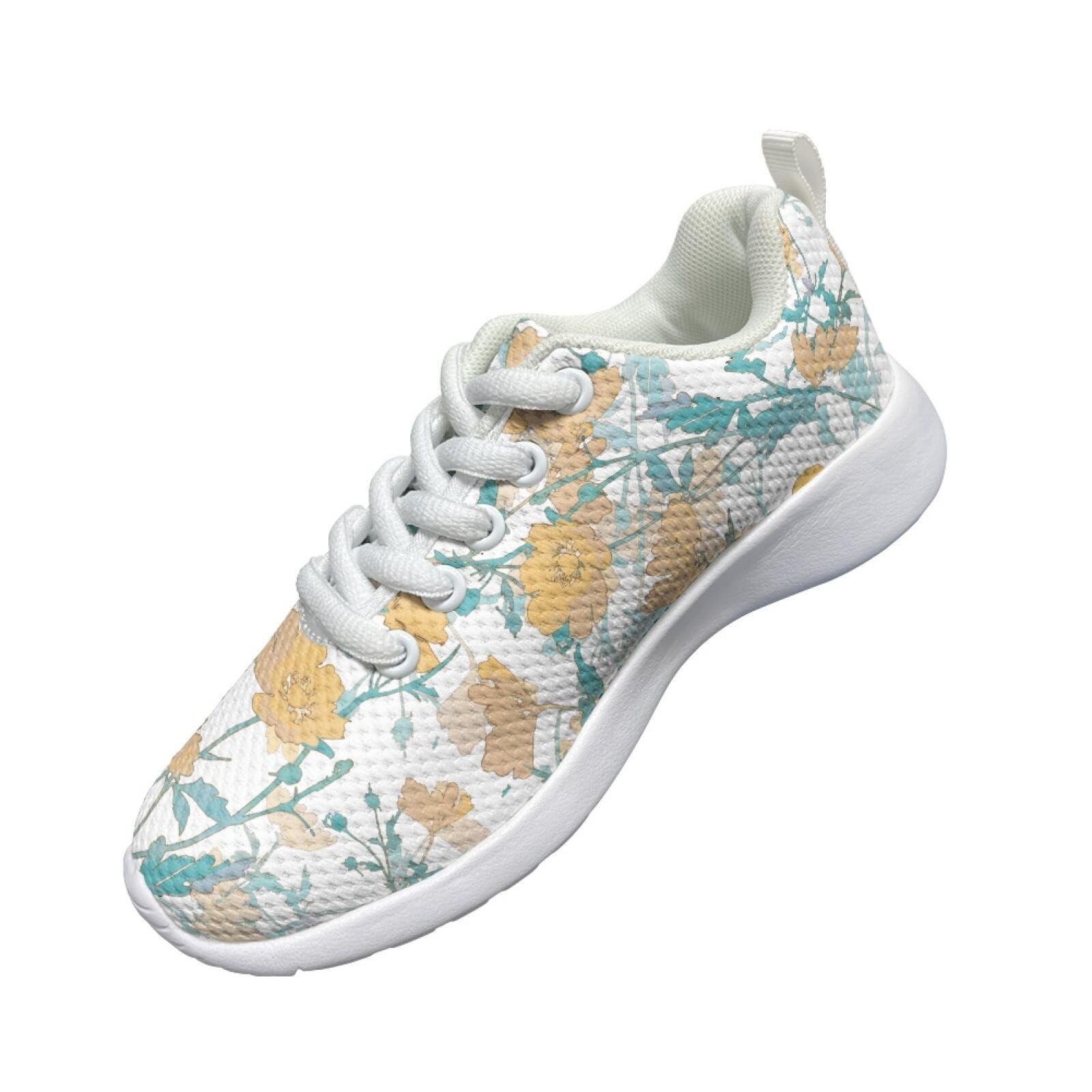 Girls' Sneakers Lace-Up Sneakers for Kids Girls Funny Running Shoes Kids Stitch Fitness Daily Footwear