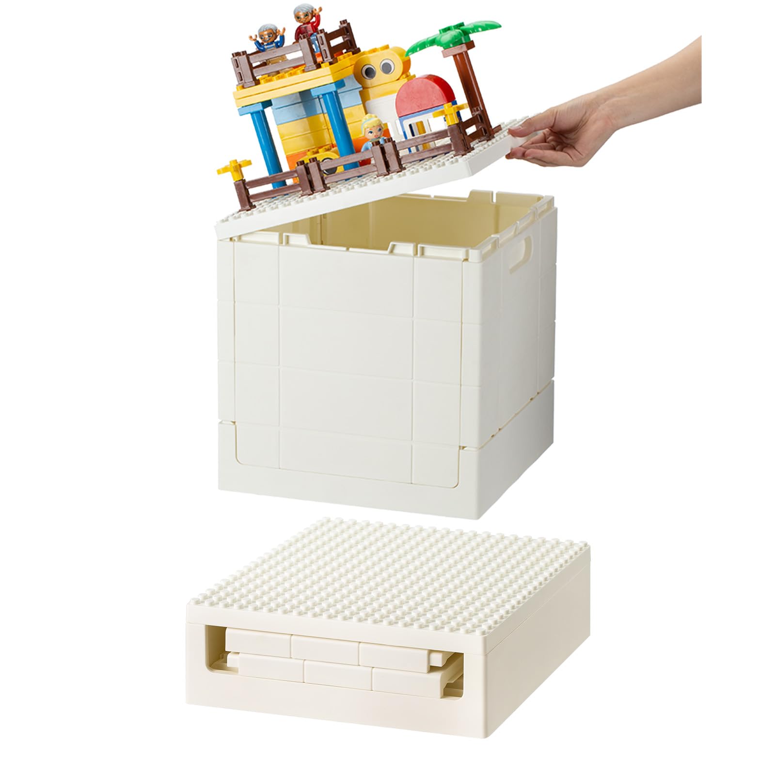 Amazon｜SHIMOYAMA(シモヤマ) プラスチック折りたたみ式子供用収納