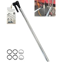 Ratchet Cargo Winch Tensioner Wrench 18 & 22-Inch Heavy-Duty Truck Strap Tool Ratcheting Winch Cargo Bar Truck Bed Tensioner Wrench for Flatbed Trailers Commercial Tie Down SystemsLarge