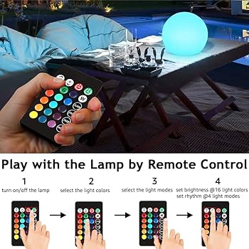 充電式 LEDボールライト 16色のカラーモード Amazon.co.jp : 8インチ LED 光るボールライト 子供用 16 RGB 色