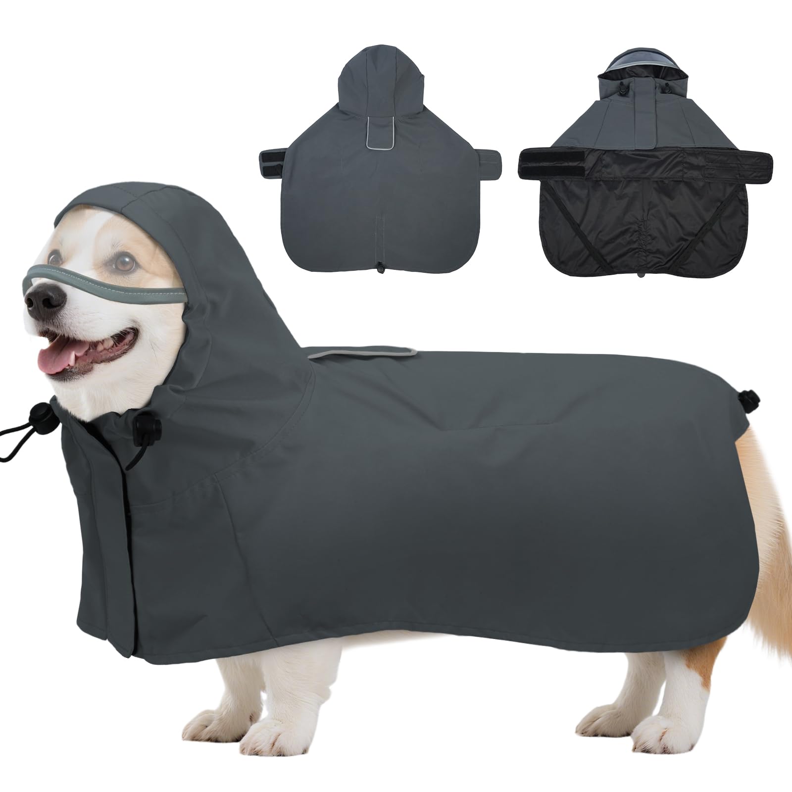 Veste de pluie pour caniche bichon imperméable sans manches