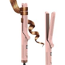 2-in-1 Air Straightener Curls and straightens with 360  cooling air reduces heat damage for fast long-lasting curls and straight hair with ionic technology 5 temperatures