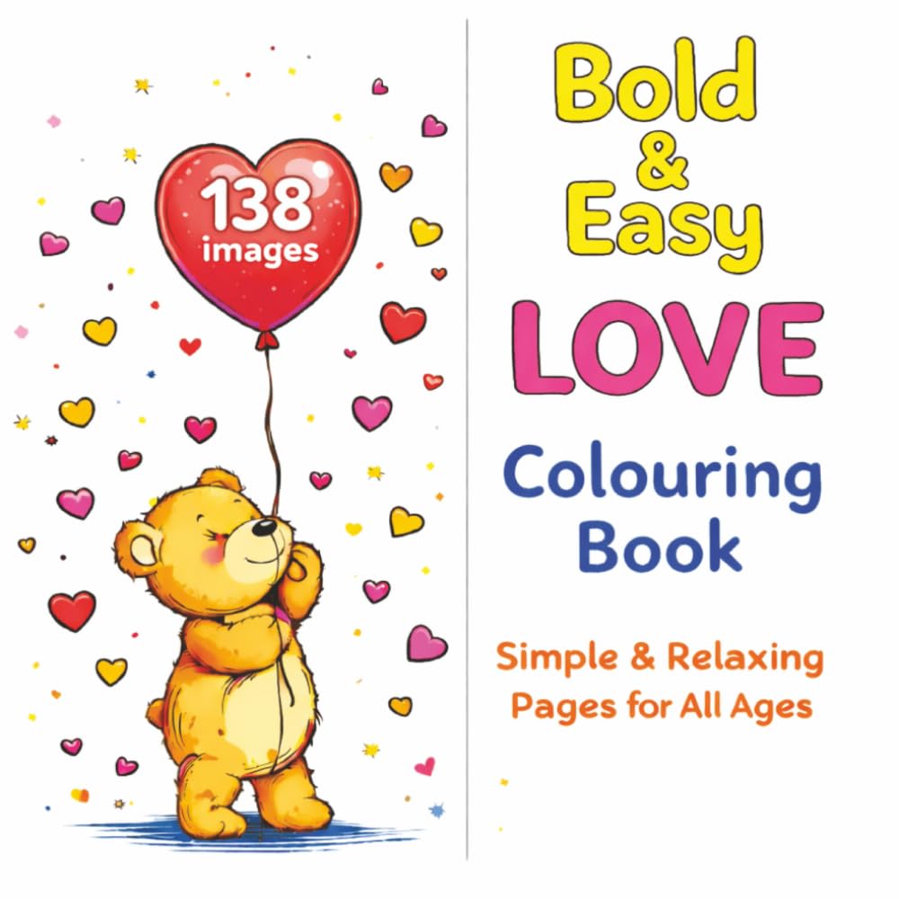 Bold & Easy Love Colouring Book: By Fairy Tale Finds