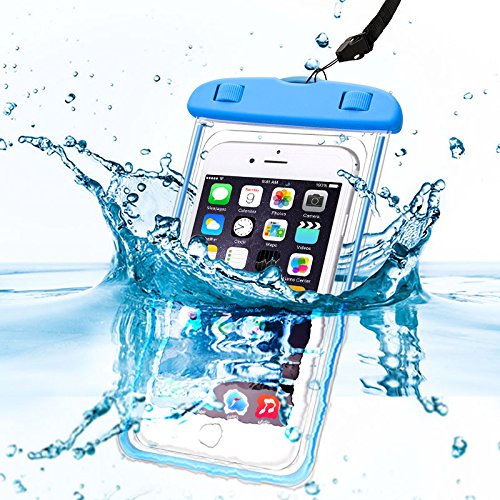 Phonillico® Sac Waterproof Bleu pour Samsung Galaxy au Choix - Coque Housse Etui Universel Boitier...
