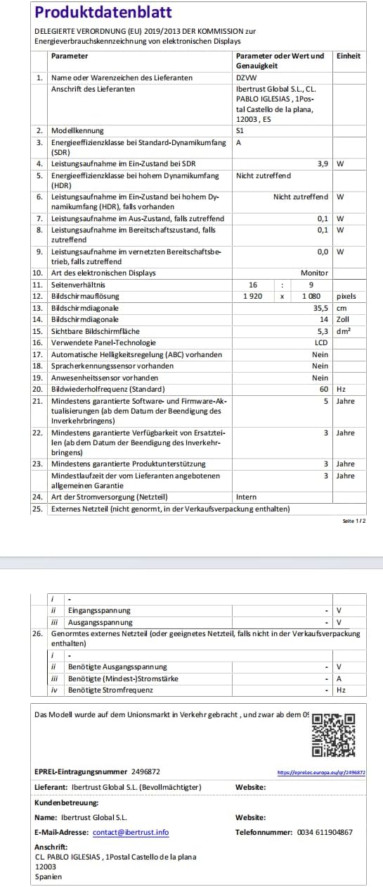 Laptop Screen Extender, 14" FHD 1080P IPS Dual Laptop Monitor Extender, Plug n Play Portable Travel Monitor for Laptops 13.3"-17" with HDMI/USB-A/Type-C, Compatible with Windows Mac Chrome Android - Image 9