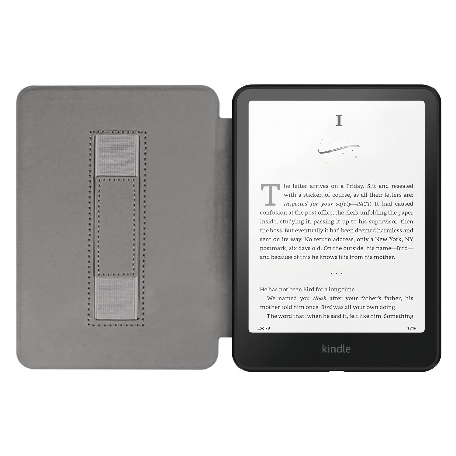 Custodia per tutti i nuovi Kindle da 6 pollici 2024 e 2022 (11 generazioni), custodia protettiva leggera in pelle PU con accensione e spegnimento automatico, cinturino da polso