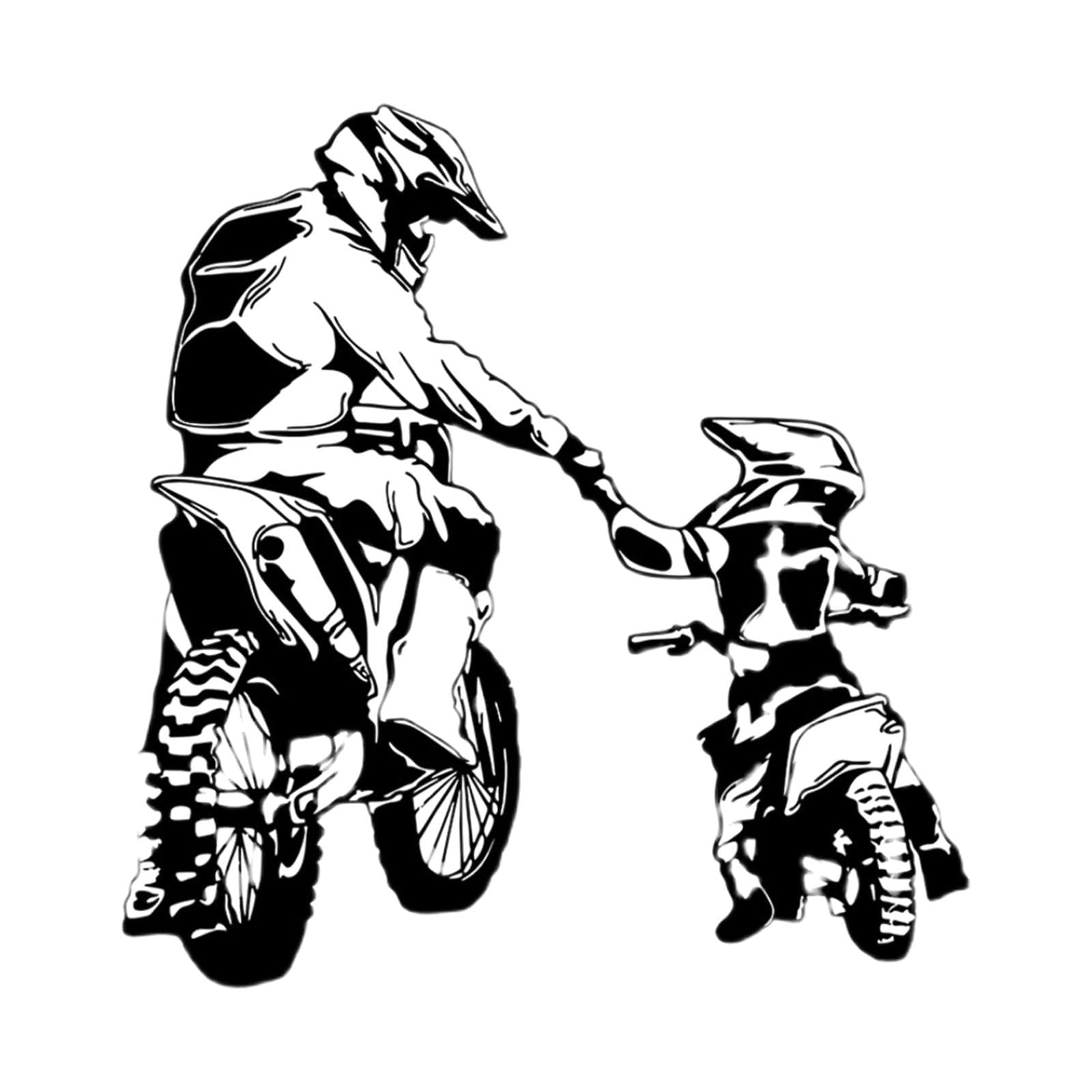 Pegatina de Pared de Motocicleta, calcomanía de Pared de Motocross, murales de Autobike, Arte de la Pared Decoración para Garaje, Sala de Juegos, Sala, s