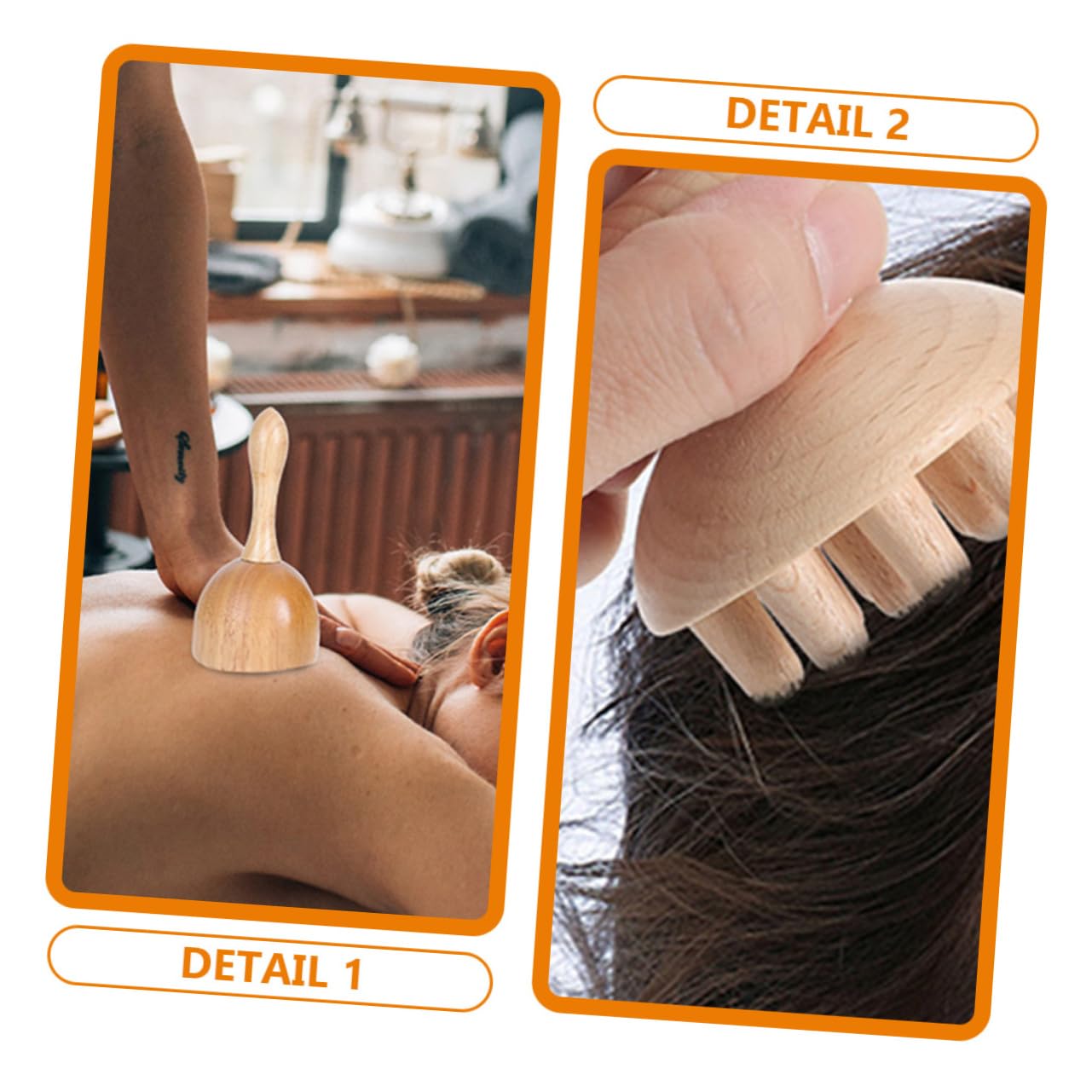 FRCOLOR 3 Sätze Haushaltsschröpfen Buchenholz Massagegerät Schabebrett Holztherapie Massagebecher Pilzkopfmassagegerät Massageset Tragbar Tiefes Gewebe Massieren Stöcke Bildhauerei Körper