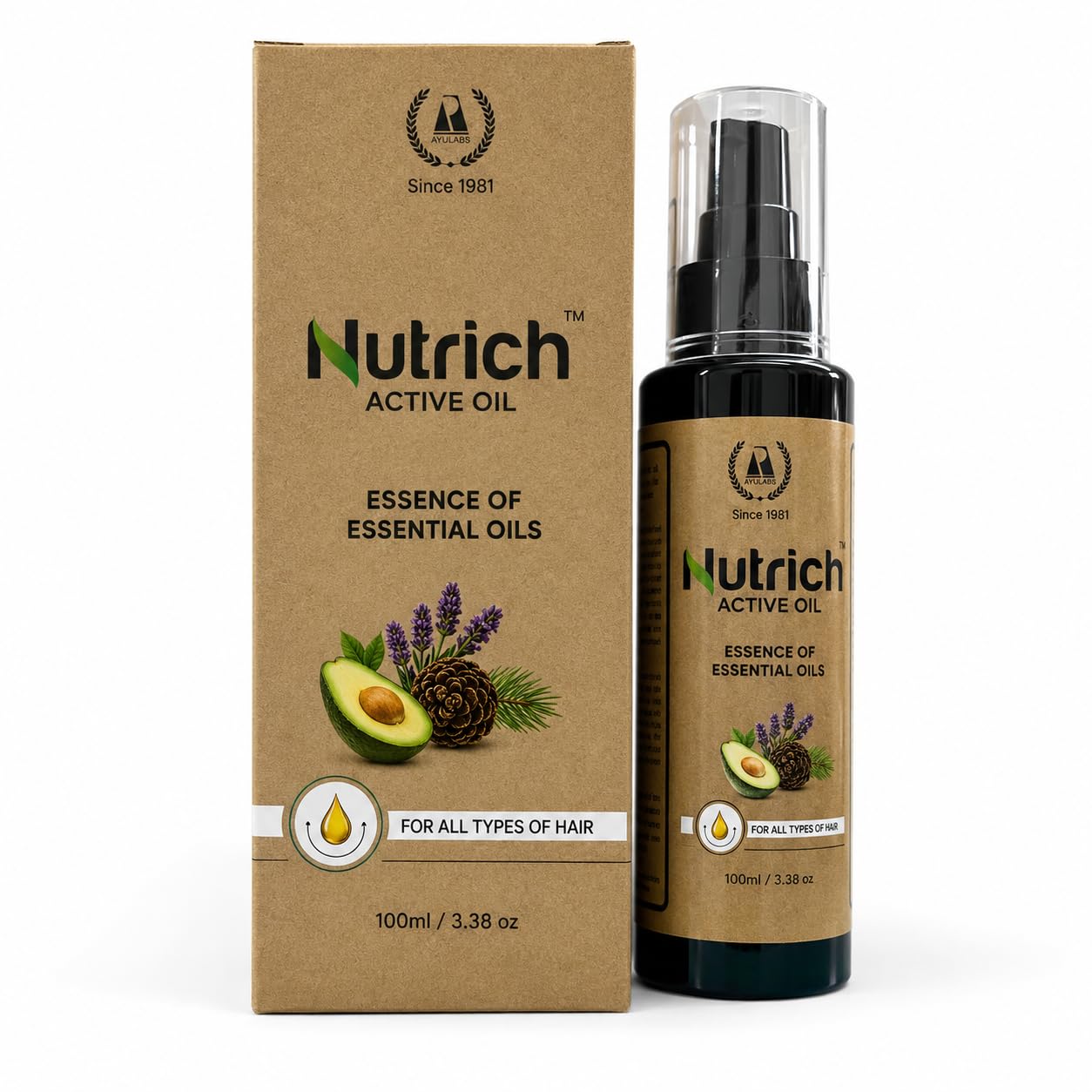 Nutrich Active Hair Oil | Pack Of 100 ml | Useful In Hair Care-image-16