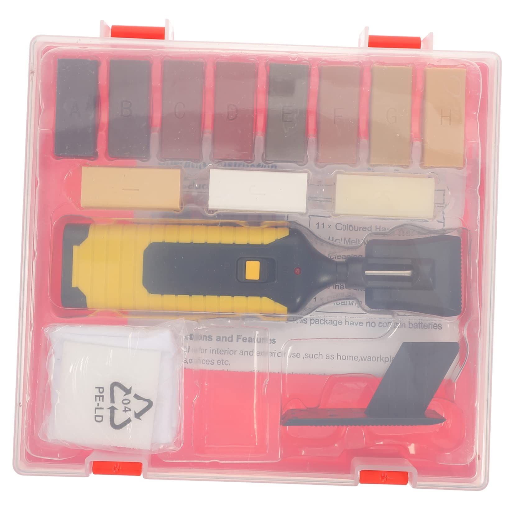 Kit Riparazione Parquet Legno e Laminato 11 Blocchi di Cera per Riparazione Rapida Graffi su Pavimenti e Mobili, Riscaldamento Veloce e Design Accattivante