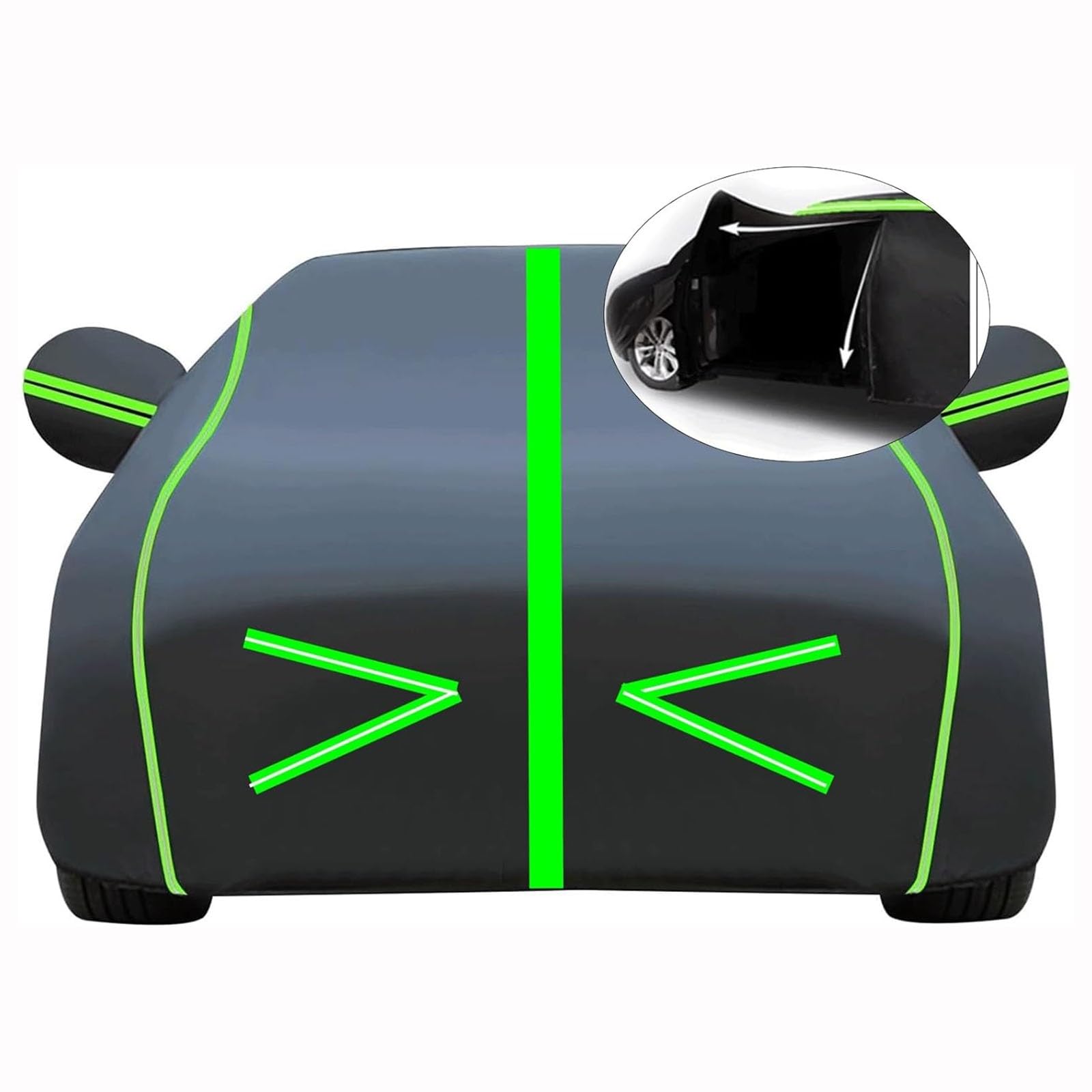 Waterproof Car Cover Compatible with Toyota AXV 1889-2024 Outdoor Car Covers All Weather Weatherproof,Breathable Large Car Cover,with Zipper,Custom Full Car Covers,Suitable for Outdoor Use(06,Thick)