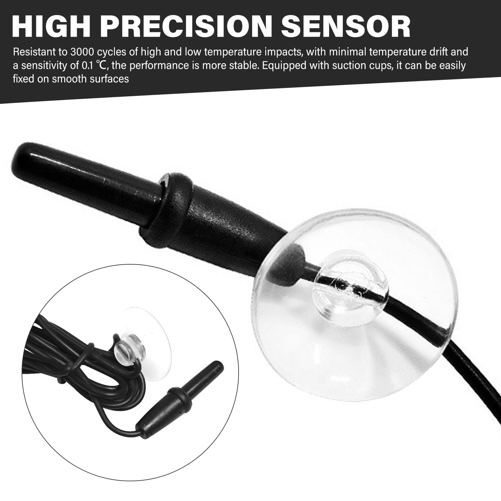 Thermostat Steckdose mit NTC Sensor, Digitaler Temperaturregler, EU-Stecker, Thermostatgesteuerte Steckdose, Heizen Kühlen Temperaturschalter 16-40℃, für Reptilien, Gewächshaus, Aquarium, Terrarium