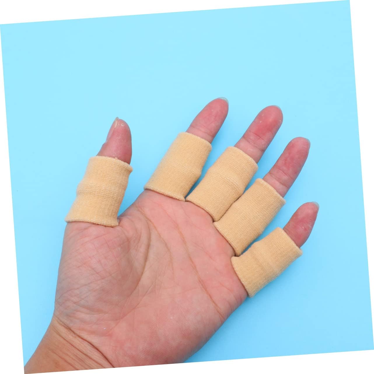 5pcs Slip Finger Cots Blister Prevention Sports Gloves Basketball Finger Guard