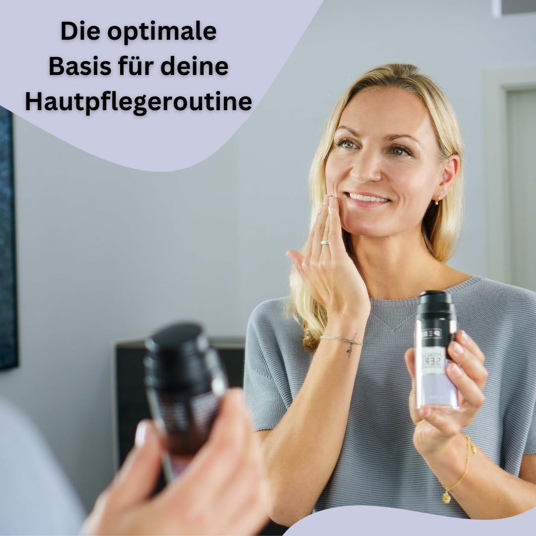 PERSH Hyaluron Serum 80ml - Sofort-Lifting-Effekt für straffe, jugendliche Haut | Feuchtigkeits-Boost mit hochkonzentrierter Formel | Reduziert feine Linien | 100% Vegan