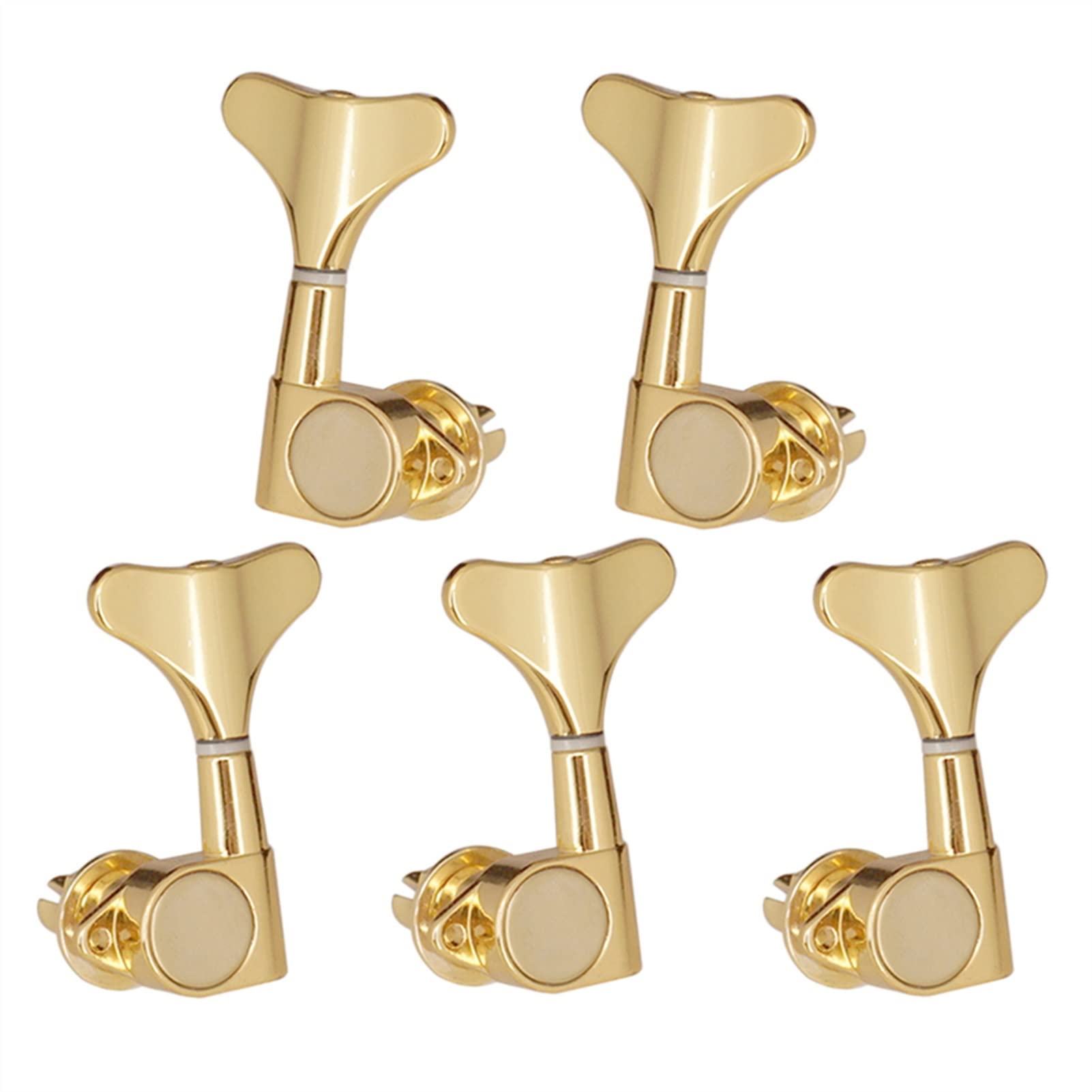 Tuner Mécanique Tête 5 Pièces Alliage De Zinc + Fer 3L 2R Basson Électrique Tuning Closed Tuners Tuners Têtes De Machine Gold