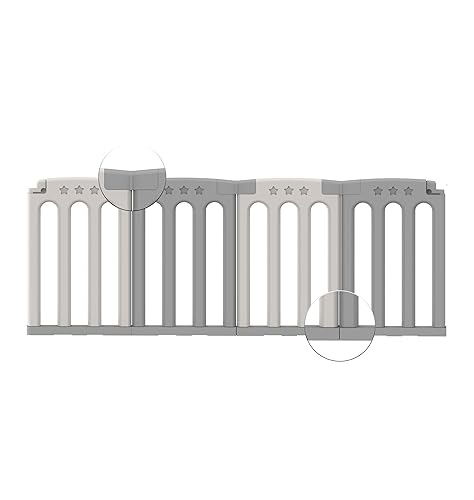 Miniatura 5 de Coolever Corralito de juegos para bebés, corralito de seguridad para bebés y niños pequeños, resistente e inamovible, área de juegos, centro de