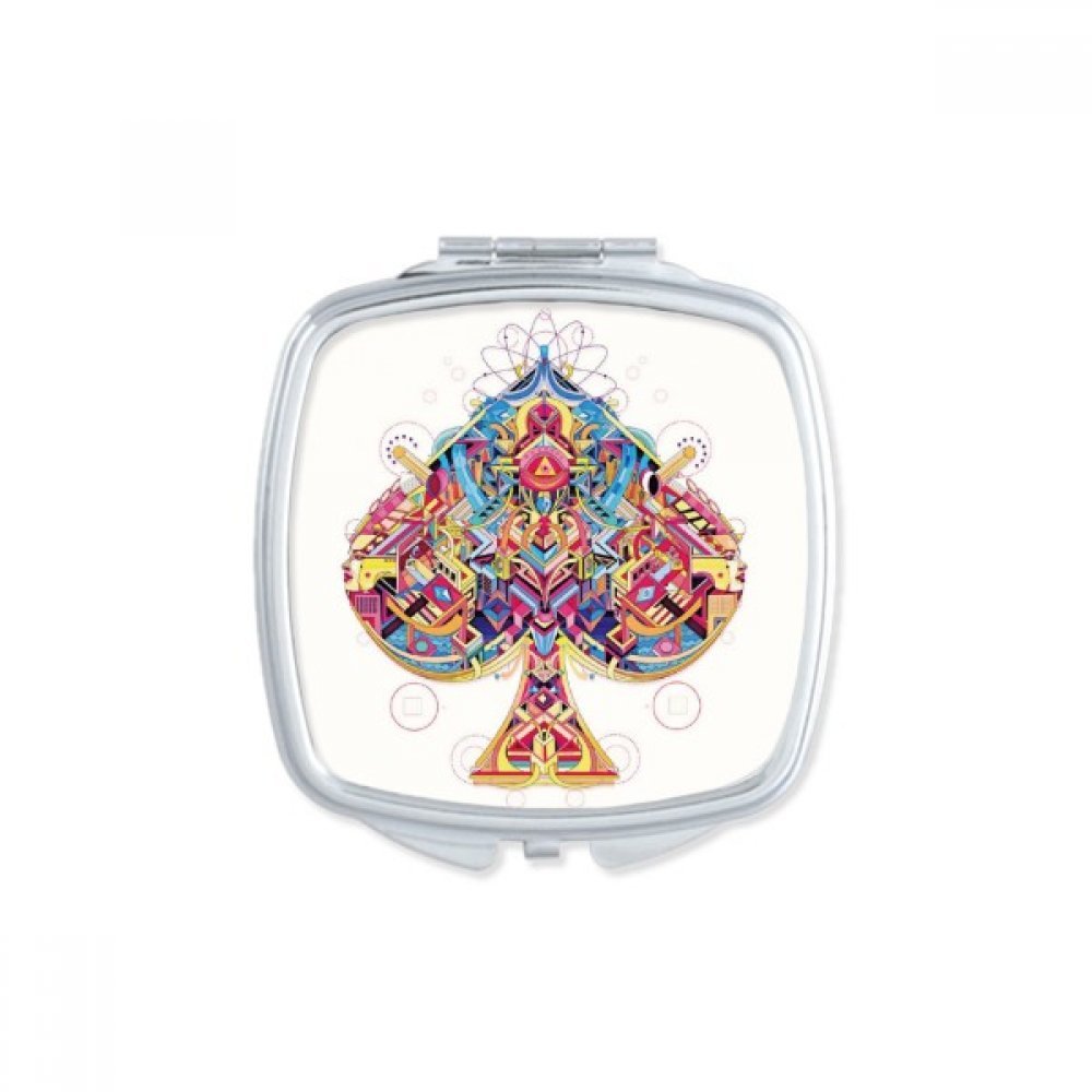 Miroir carré maquillage compact pour retouches rapides