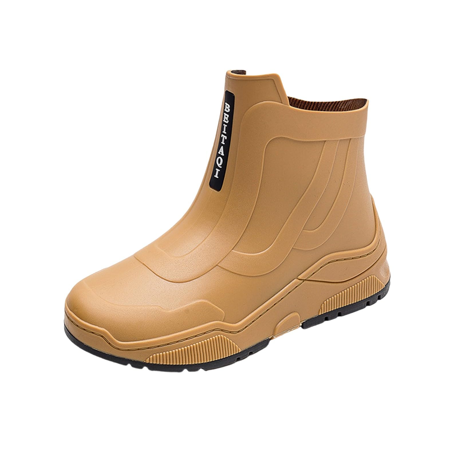 Scarpe da pioggia da uomo e da donna, in gomma, casual, alla moda, per attività all'aperto, lavoro, pesca, lavaggio auto, cucina, non sovrascarpe, blu, 43