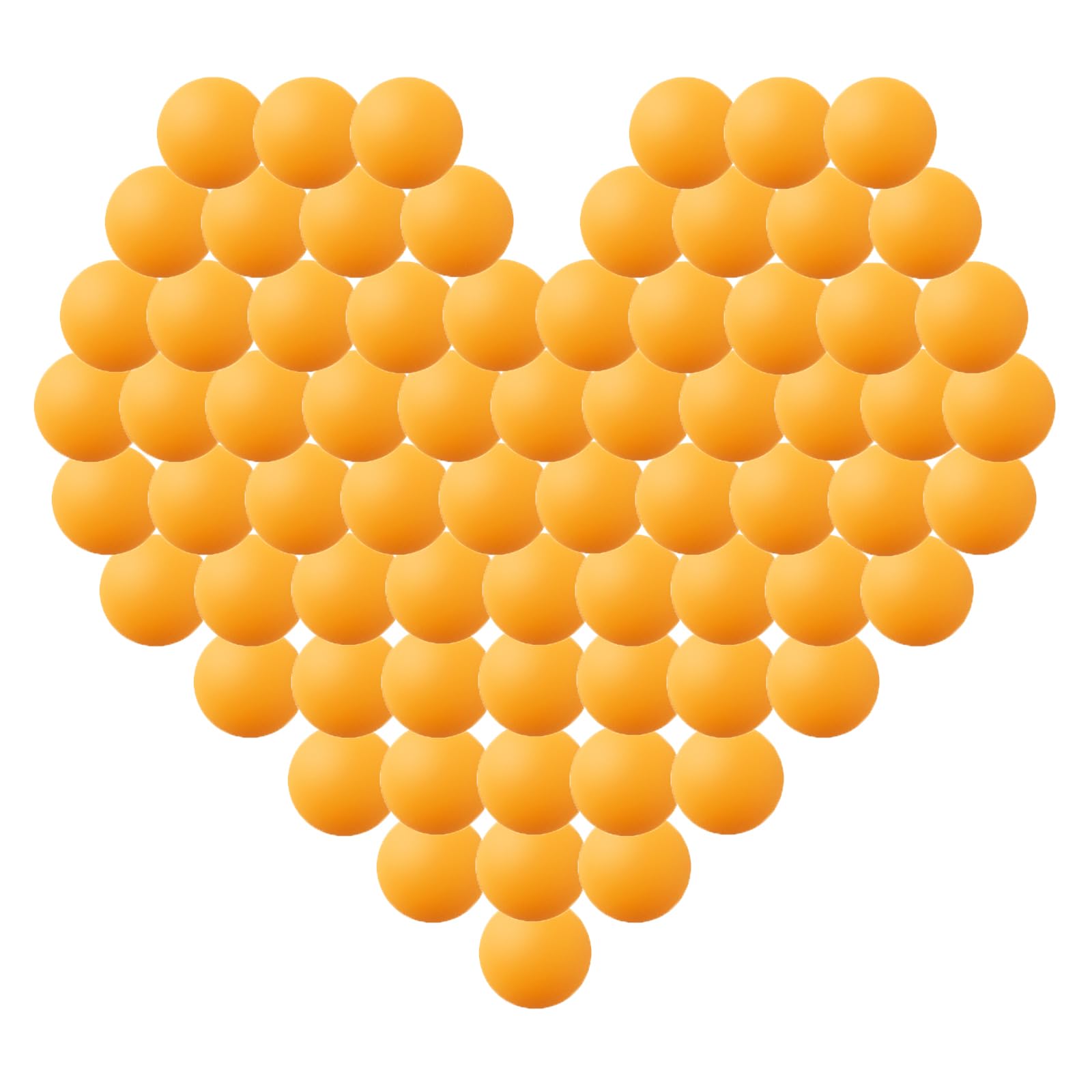 Petiy Beauty 120 Pack Colored Ping Pong Balls, 40mm Table Tennis Balls, Beer Ping Pong Balls Games Fun Arts Balls, Cat Balls, DIY Intellectual Development Tools, Party Decoration Balls (Orange)