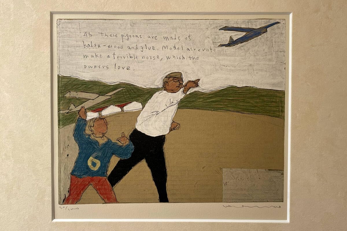 日比野克彦 リトグラフ Amazon.co.jp: 『日比野克彦』“AIRPLANE CRAZY” リトグラフ 直筆