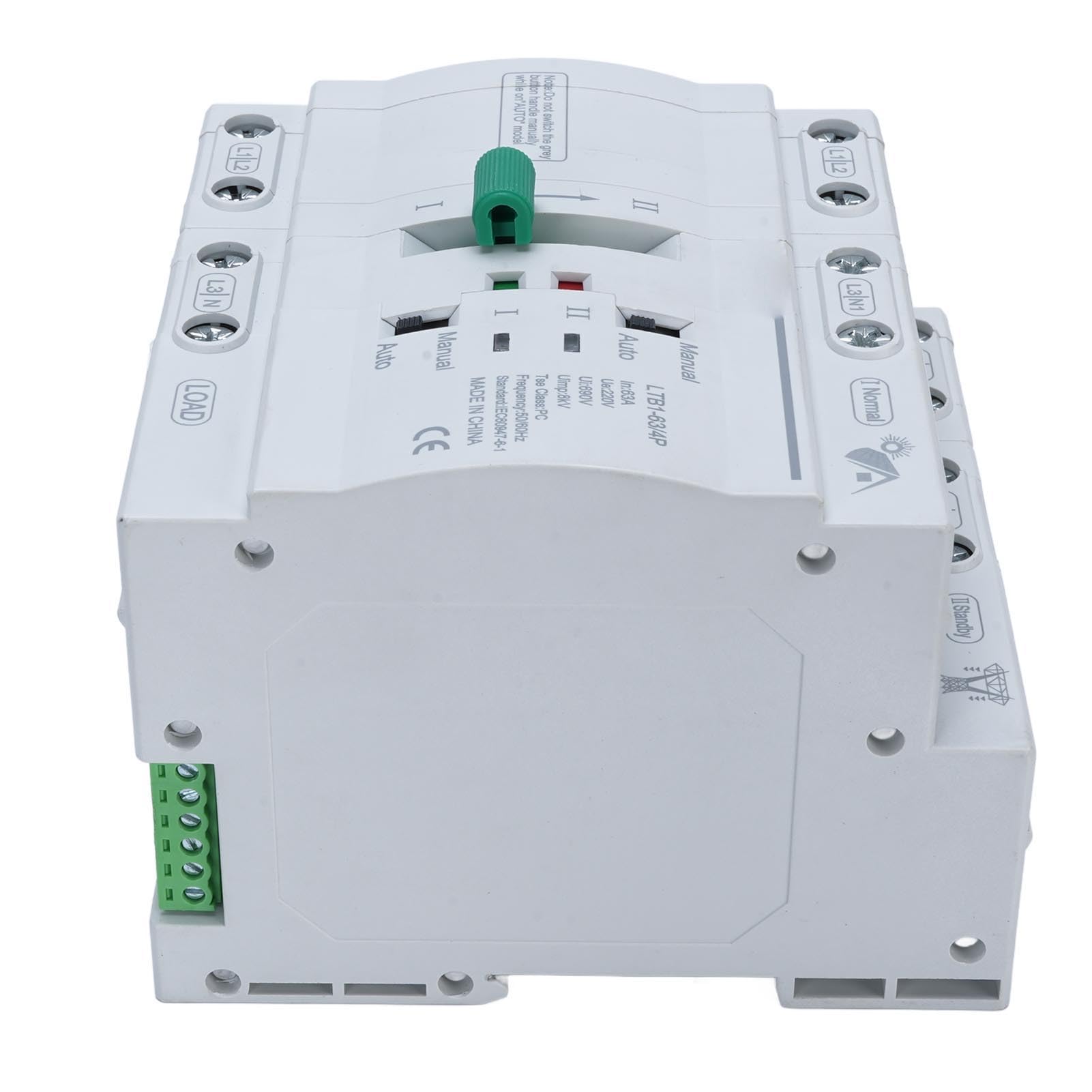 Kadimendium Commutatore Automatico Doppia Potenza Seamless 63A per Impianto Elettrico Residenziale
