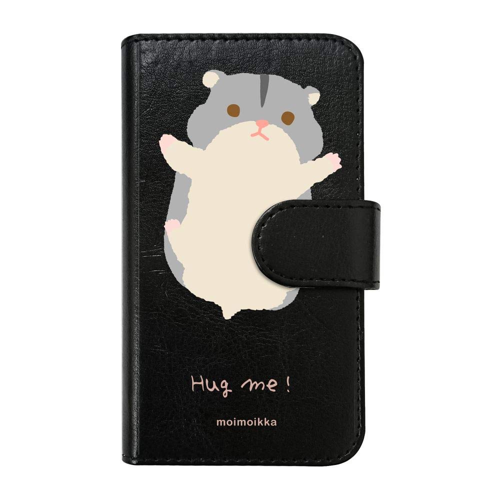 Amazon Moimoikka Iphone 6 6s 手帳型 スマホ ケース Hug Me ハムスター 大 アニマル 動物 キャラクター おしゃれ かわいい カバー色ブラック ダイアリータイプ 横開き カード収納 フリップ カバー スマートフォン モイモイッカ Sslink ケース カバー 通販