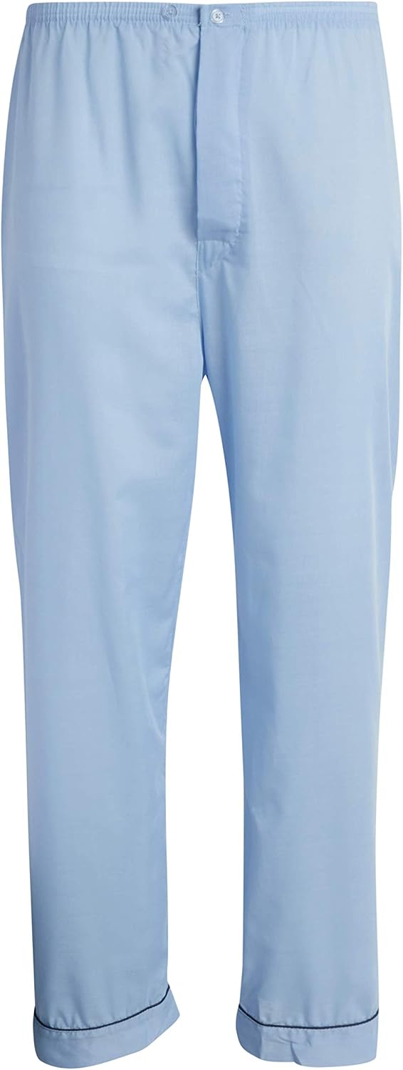 Ten West Apparel Men's 2-Piece Pajama Set with Short Sleeve Shirt and Long Pants