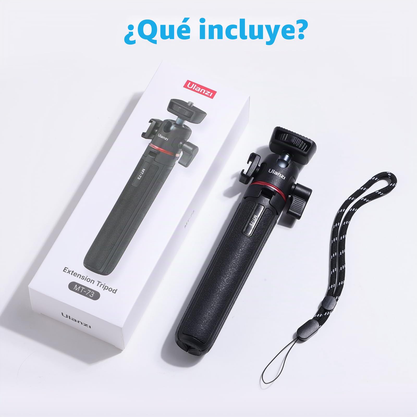 ULANZI MT-73 Mini Trípode de Cámara 54cm/21.6in - Pequeño Con 1/4'' Tornillo - Compatible Con Cámara Compacta - Ideal Para Viaje y Bolsillo