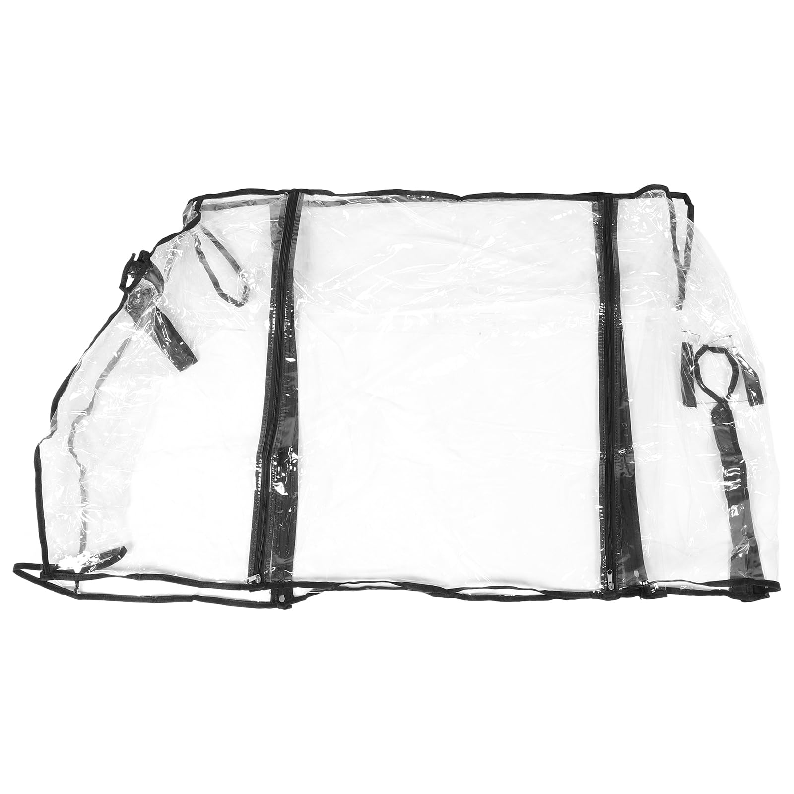 Transparente PVC Wagenabdeckung Regenschutz für Gartenwagen | Faltbar und Widerstandsfähig, Schützt vor Schmutz, für Picknick und Outdoor Einsatz