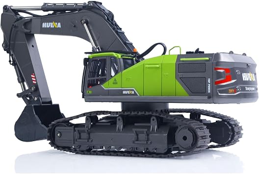HUINA 1/14 593 Model RC Excavator Car Battery 2.4G Remote Control 22CH Hobby Grade Model for Ages 14+