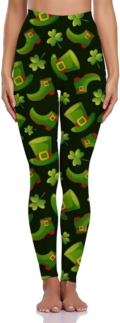 St Patricks Day Bootcut Capri Leggings 