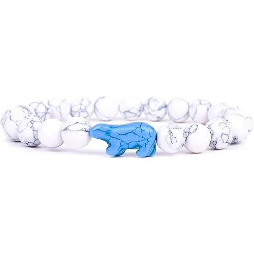 Fahlo Polar Bear Tracking Bracelet – Track a Real Polar Bear’s Journey – Supports Wildlife Conservation – Elastic, One Size Fits Most – on Interactive Mobile App Map – Unisex Conservation Gift