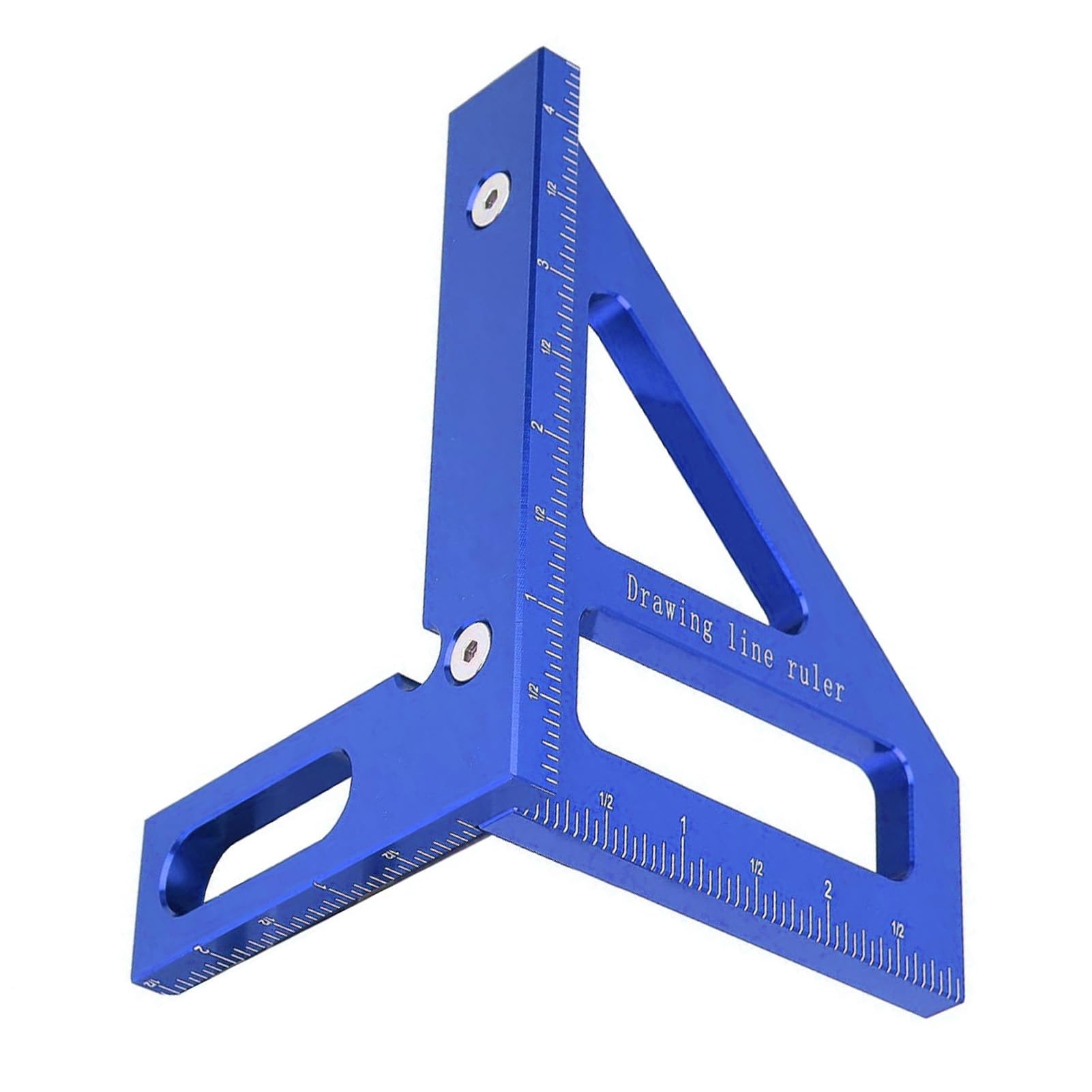 MRKU Righello di misurazione multiangolo 3D, Squadra goniometrica per la Lavorazione del Legno, Triangolo a 45-90 Gradi