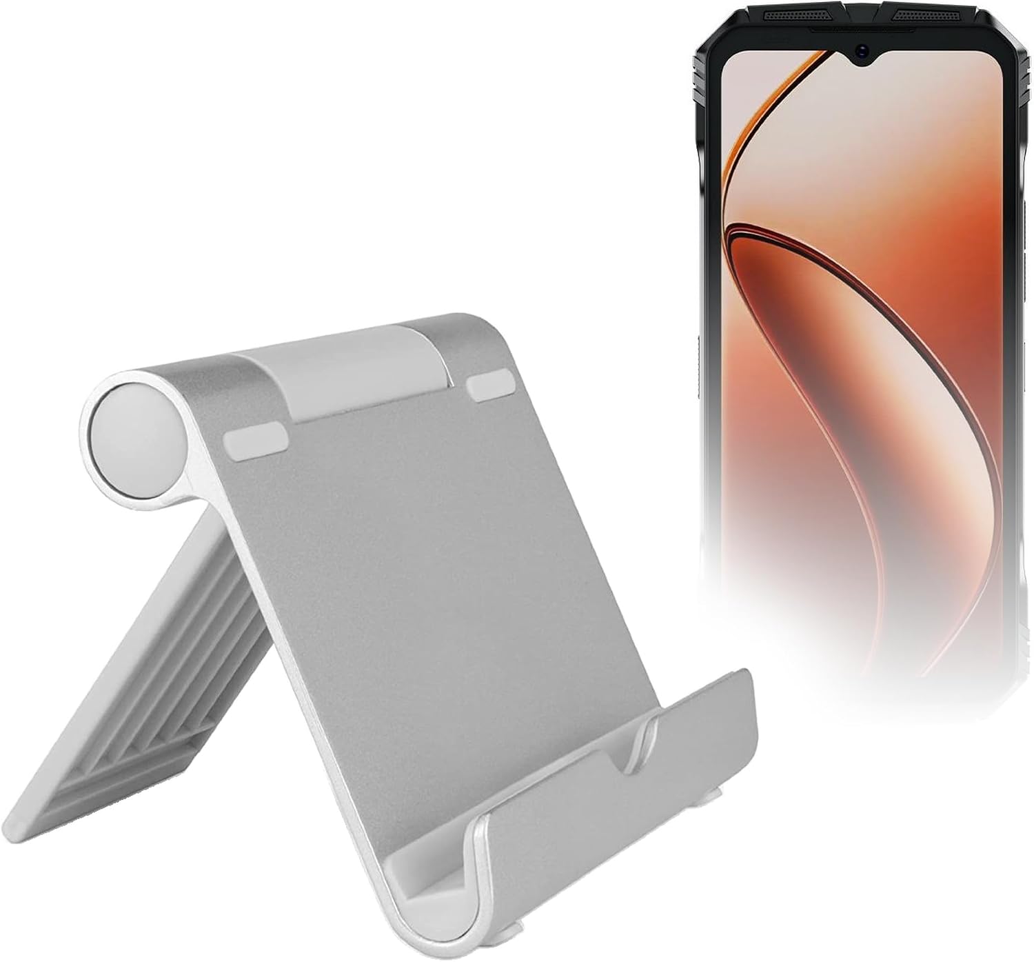 BoxWave Stand and Mount Compatible with Doogee S118 - VersaView Aluminum Stand, Portable, Multi Angle Viewing Sturdy