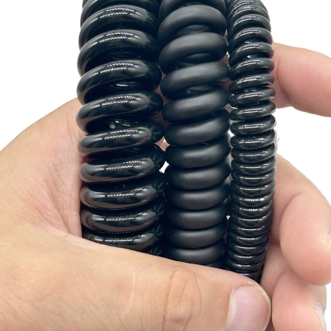 Cavo A Spirale 6 Conduttori 0.5 Mm2 - Nero, Estensibile Fino A 2.5 Metri, Per Alimentazione - Foto 6